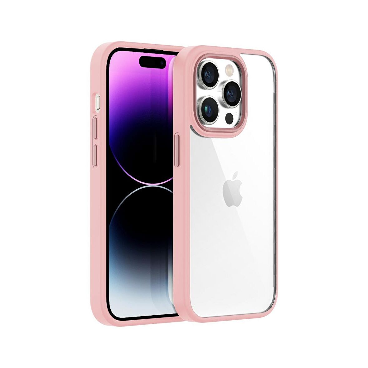 Buff iPhone 14 Pro Max New Air Bumper Kılıf Pink