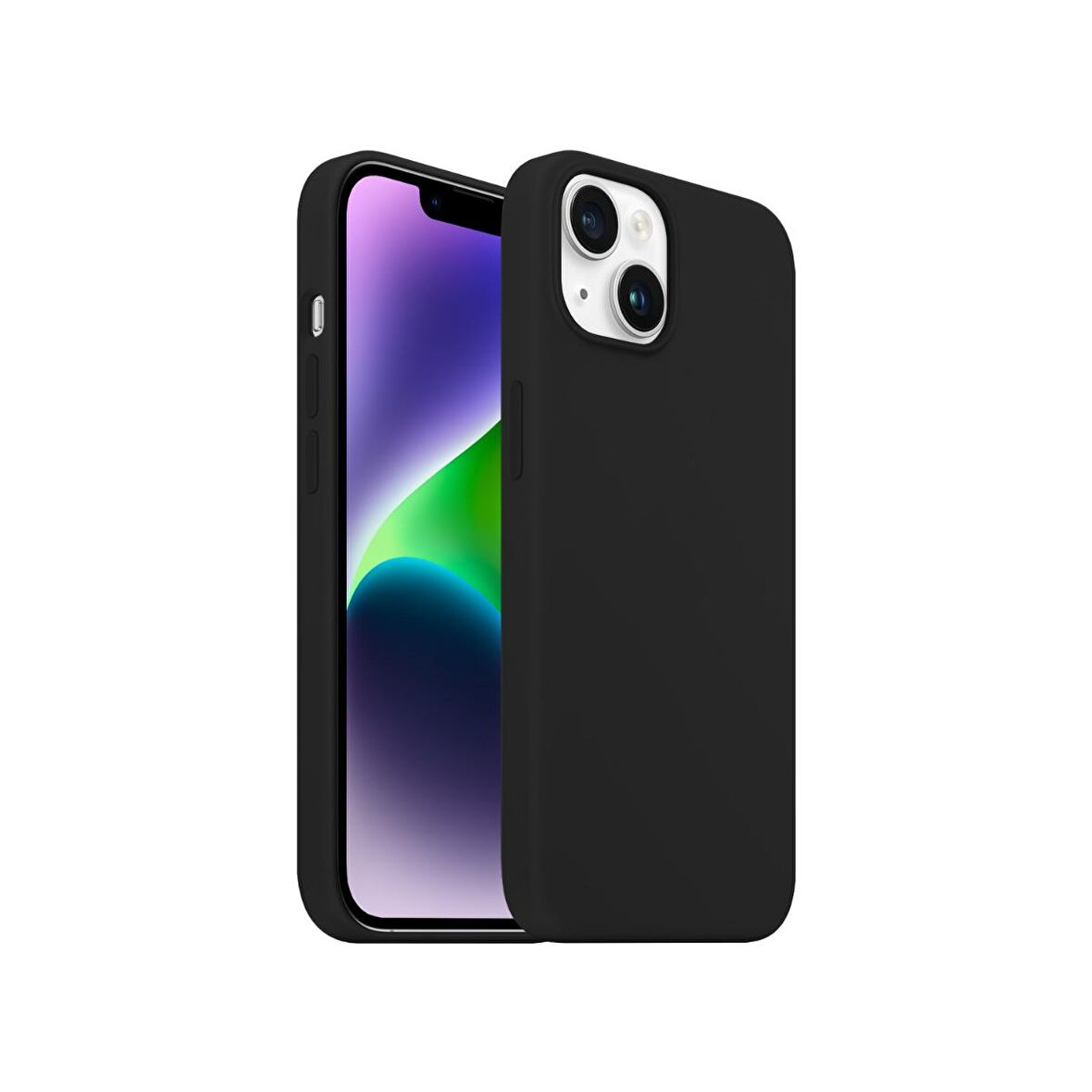 Buff iPhone 14 Plus Rubber Fit Kılıf Black
