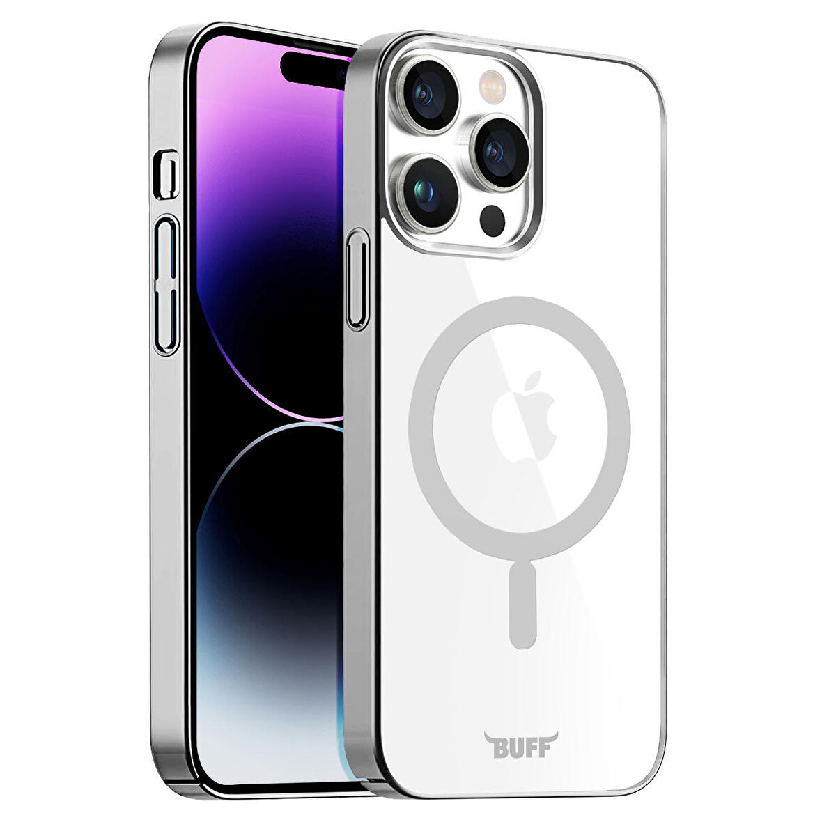 Buff iPhone 14 Pro Max MagSafe Slim Fit Kılıf Silver