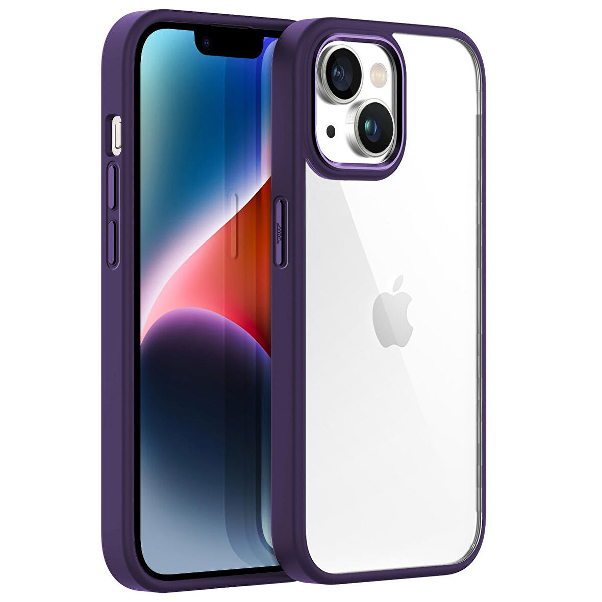 Buff iPhone 14 New Air Bumper Kılıf Purple