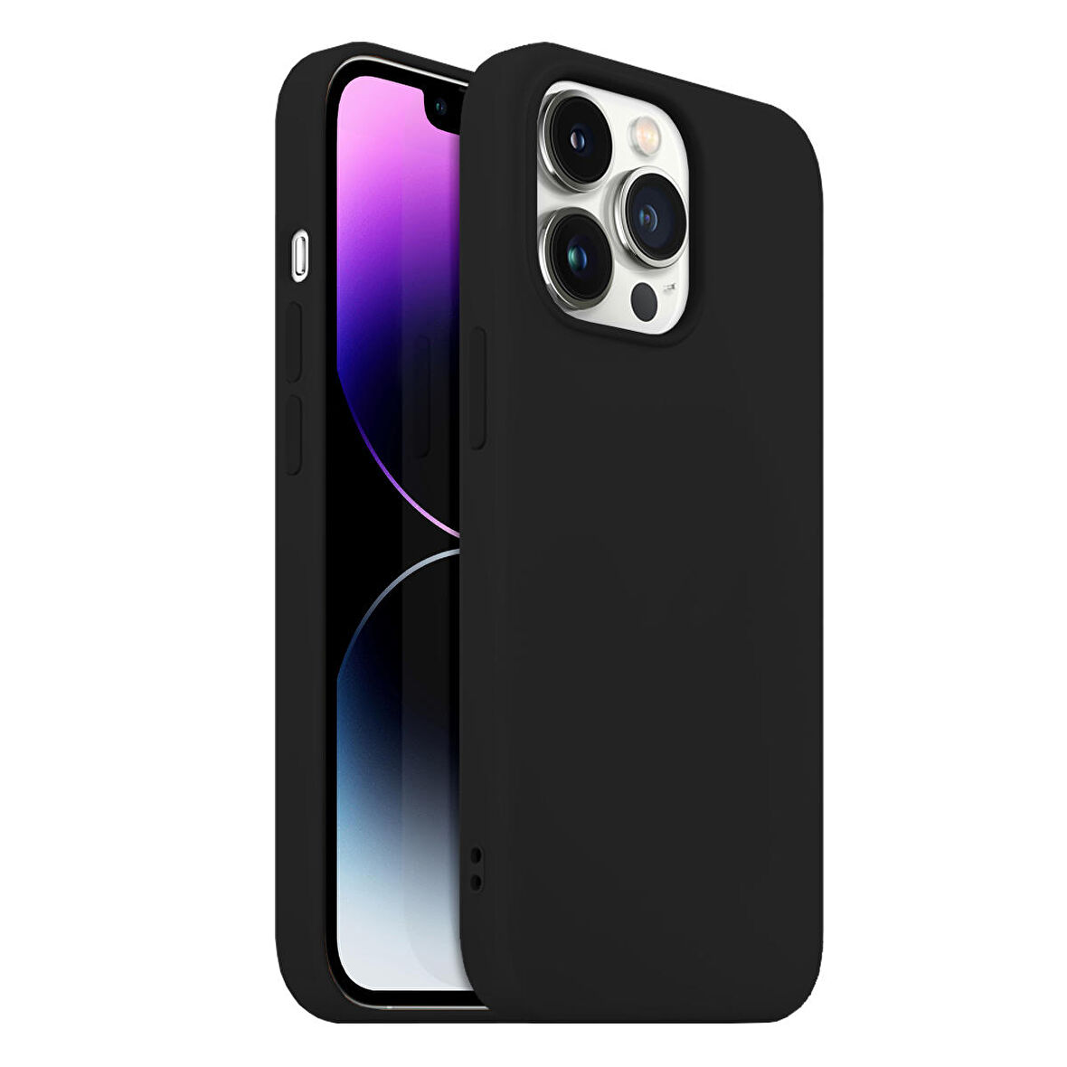 Buff iPhone 14 Pro Max Rubber S Kılıf Black