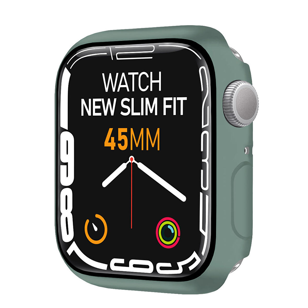 Buff Apple Watch Uyumlu New Slim Fit 45mm Kılıf Green 