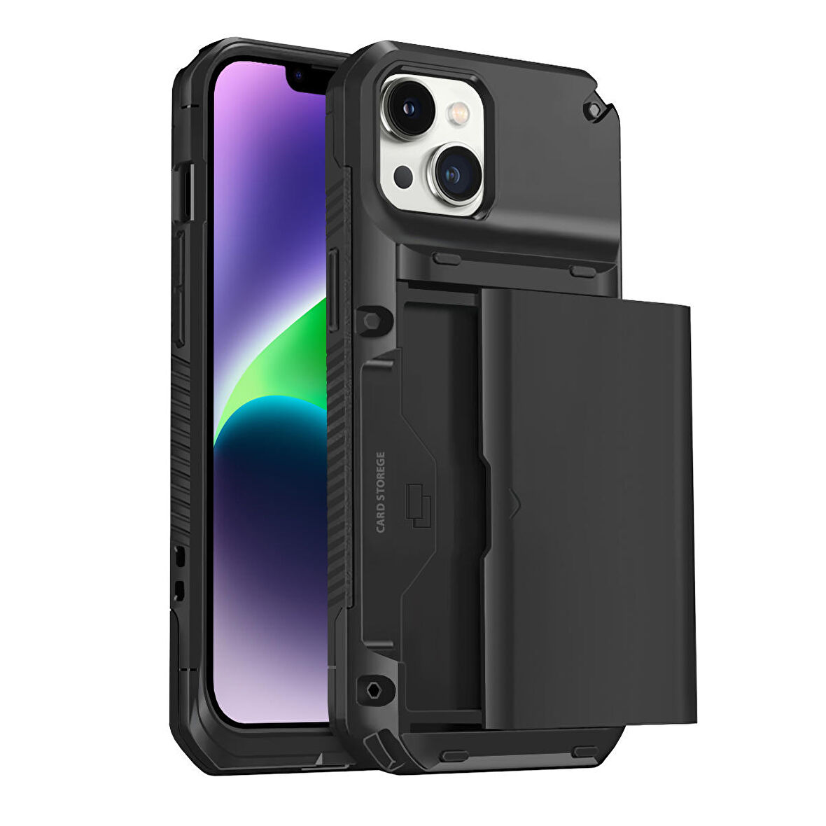 Buff iPhone 14 Plus Slide Armor Kılıf Black
