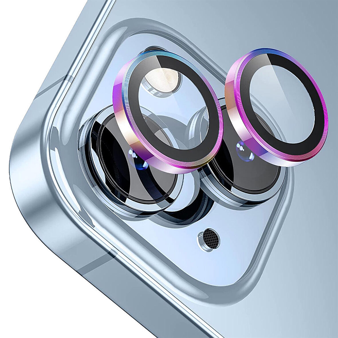 Buff iPhone 14 / 14 Plus Camera Metal Lens Protector Colorful