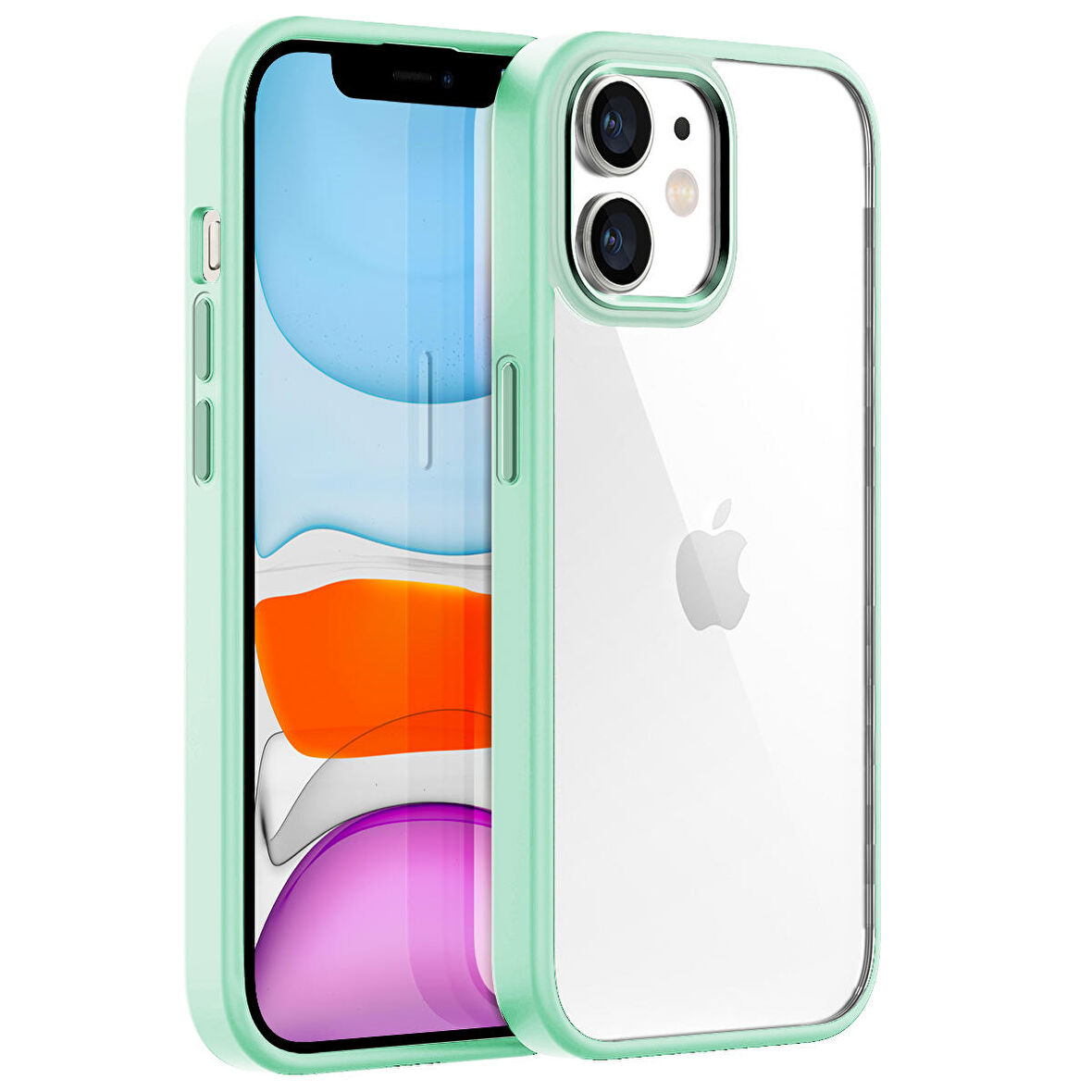 Buff iPhone 11 New Air Bumper Kılıf Light Green