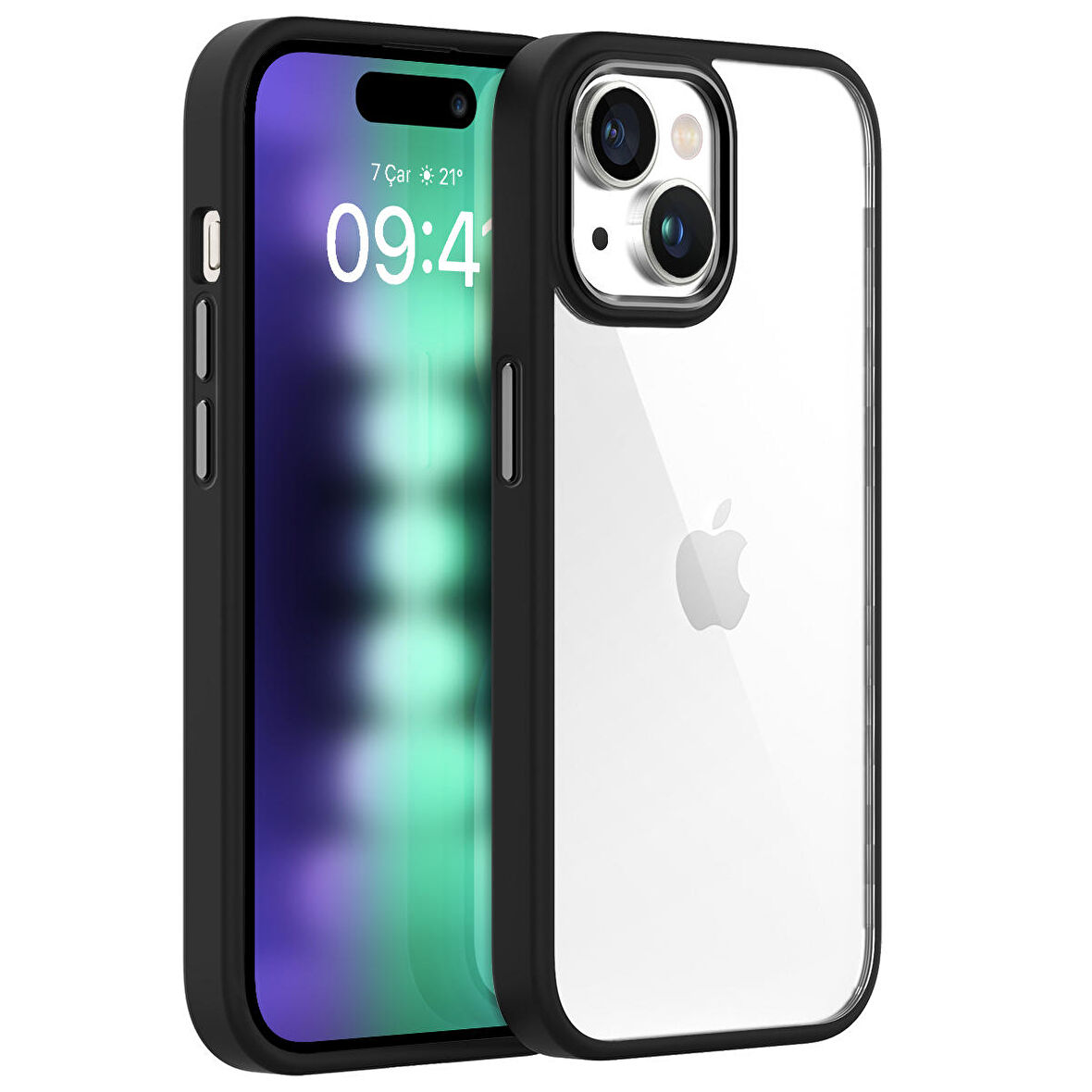 Buff iPhone 15 Plus New Air Bumper Kılıf Black