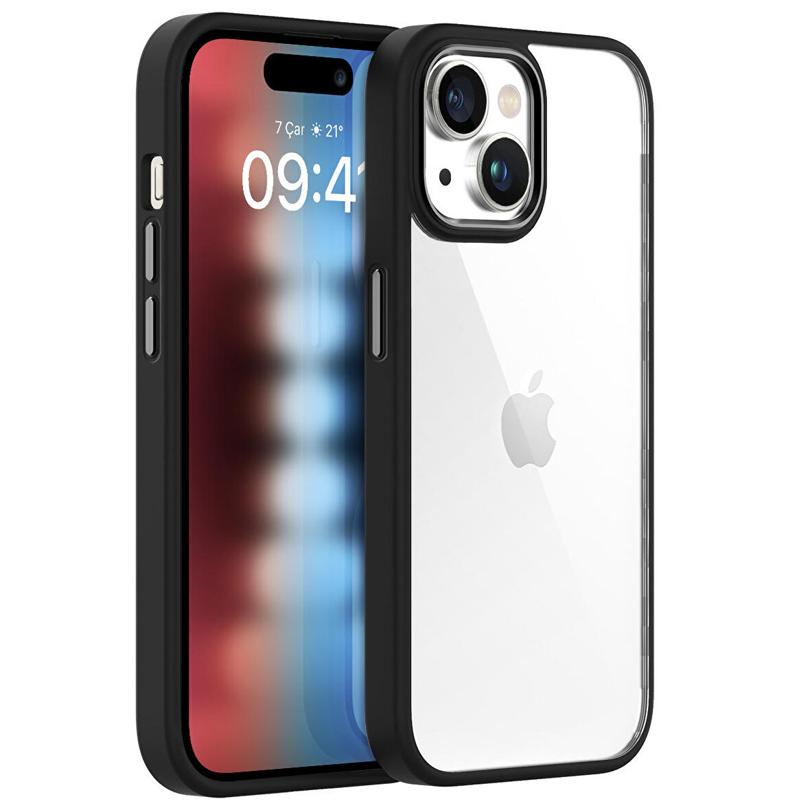Buff iPhone 15 New Air Bumper Kılıf Black