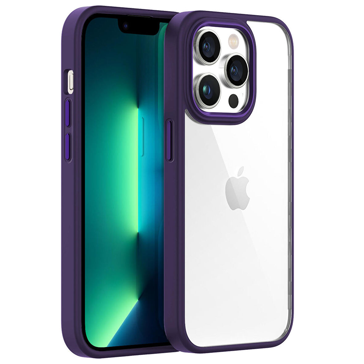 Buff iPhone 13 Pro Max New Air Bumper Kılıf Purple