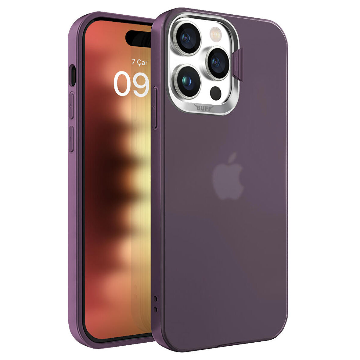 Buff iPhone 15 Pro New Corner Kılıf Purple