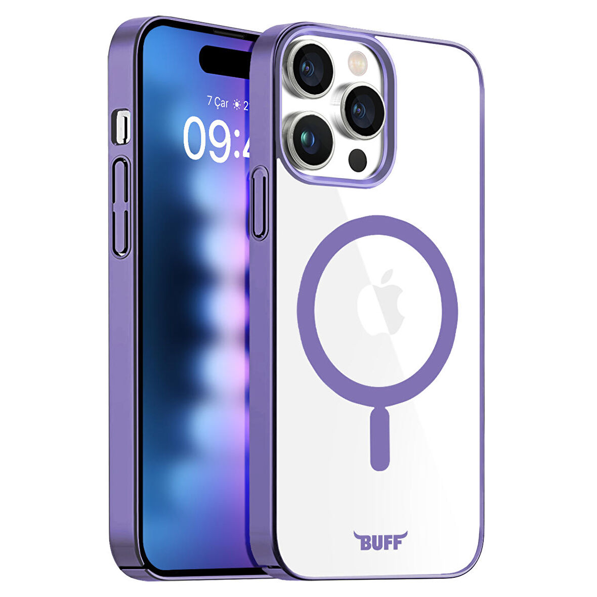 Buff iPhone 15 Pro Max MagSafe Slim Fit Kılıf Purple