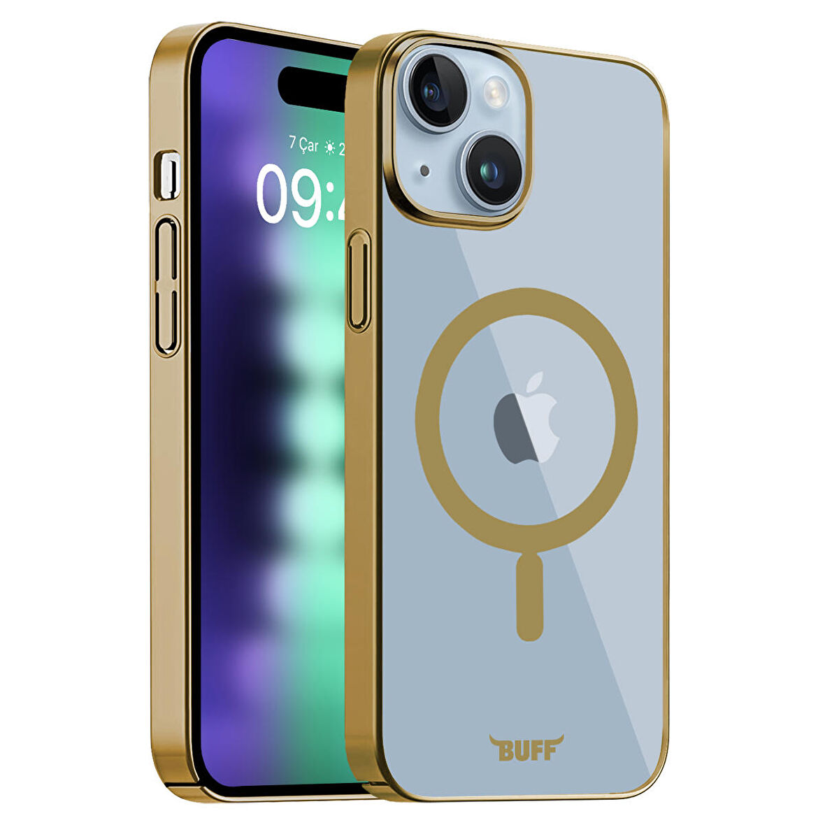 Buff iPhone 15 Plus MagSafe Slim Fit Kılıf Gold