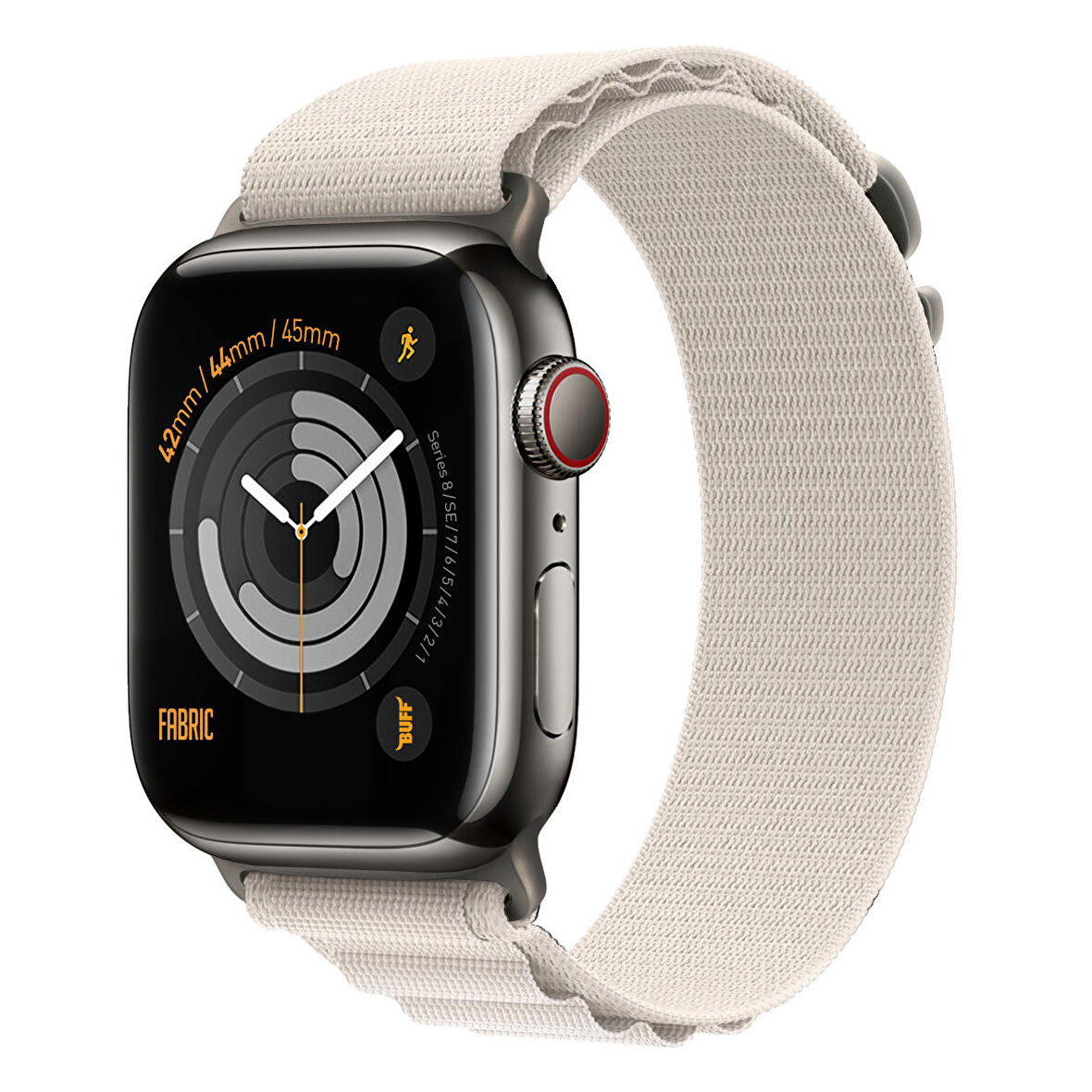 Buff Apple Watch Fabric Band 42/44/45mm Starlight