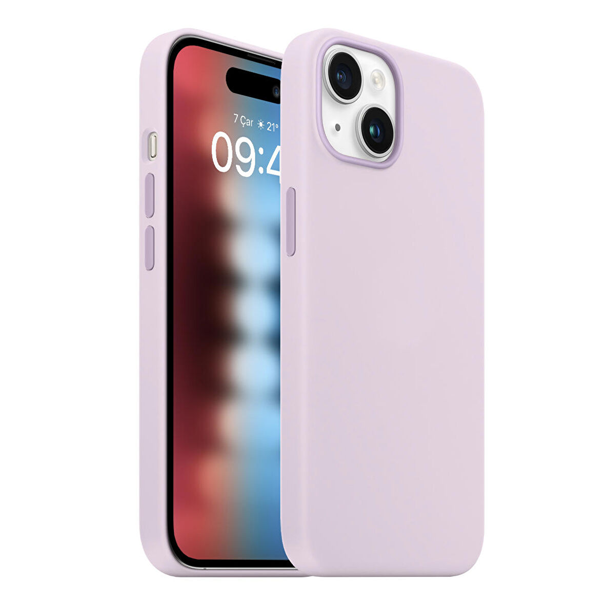 Buff iPhone 15 Rubber Fit Kılıf Lily