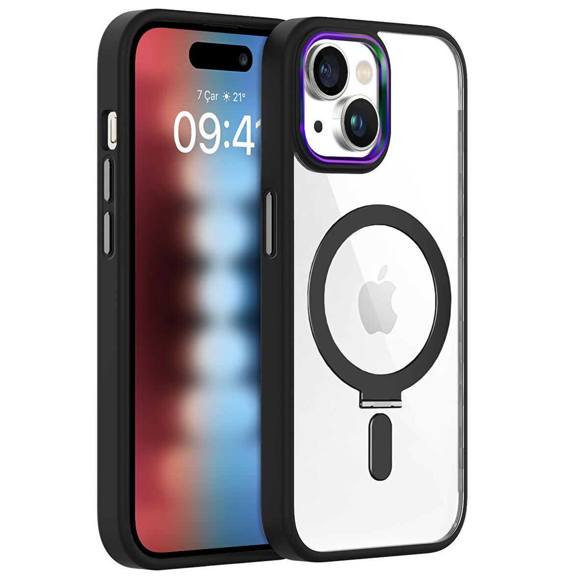 Buff iPhone 15 BumperMag Kılıf Black