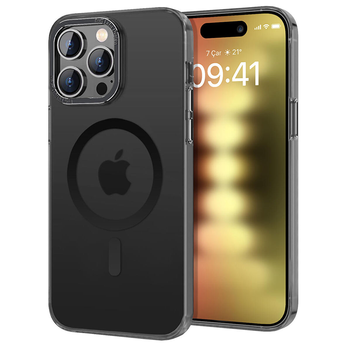 Buff iPhone 15 Pro TaoFit Kılıf Black