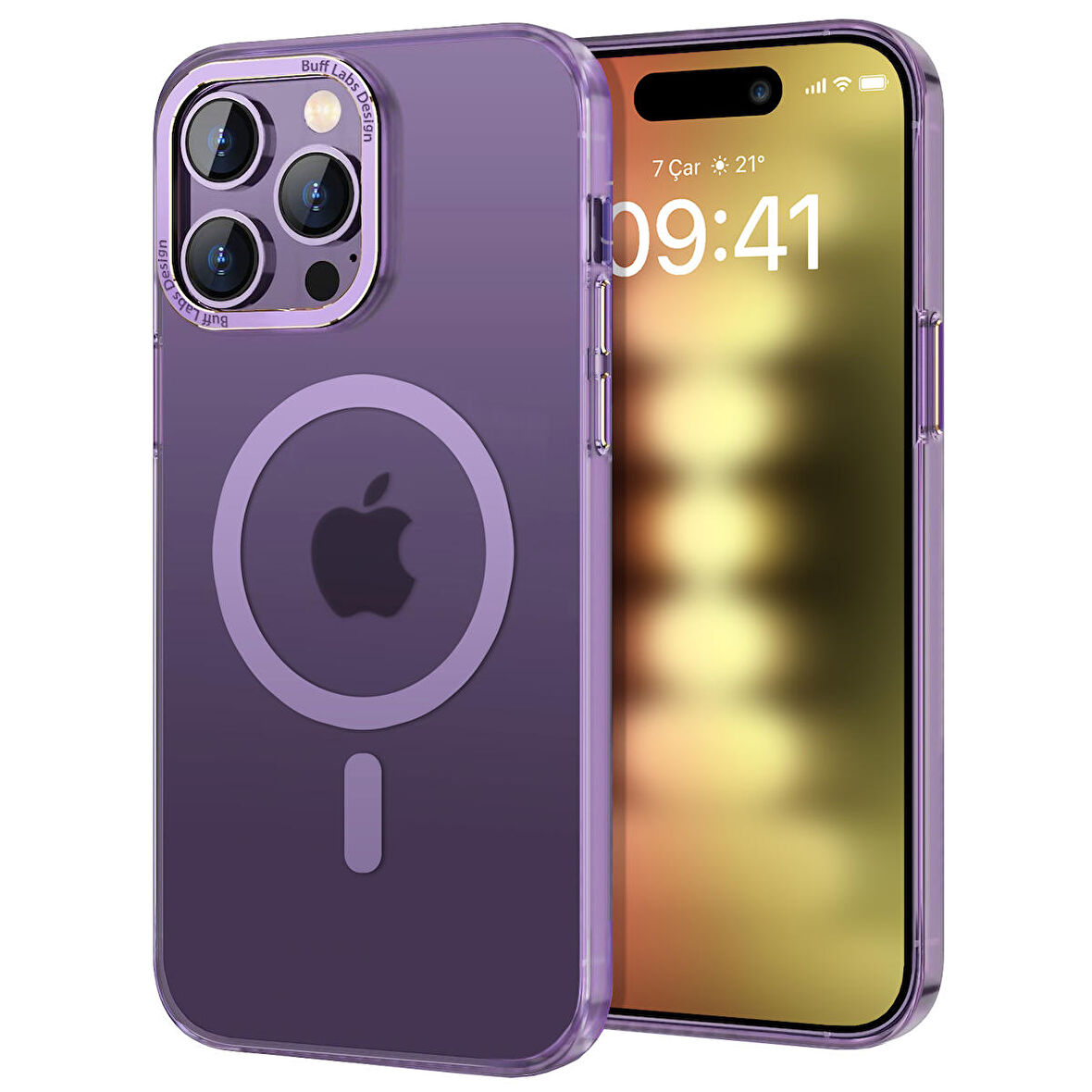 Buff iPhone 15 Pro TaoFit Kılıf Purple