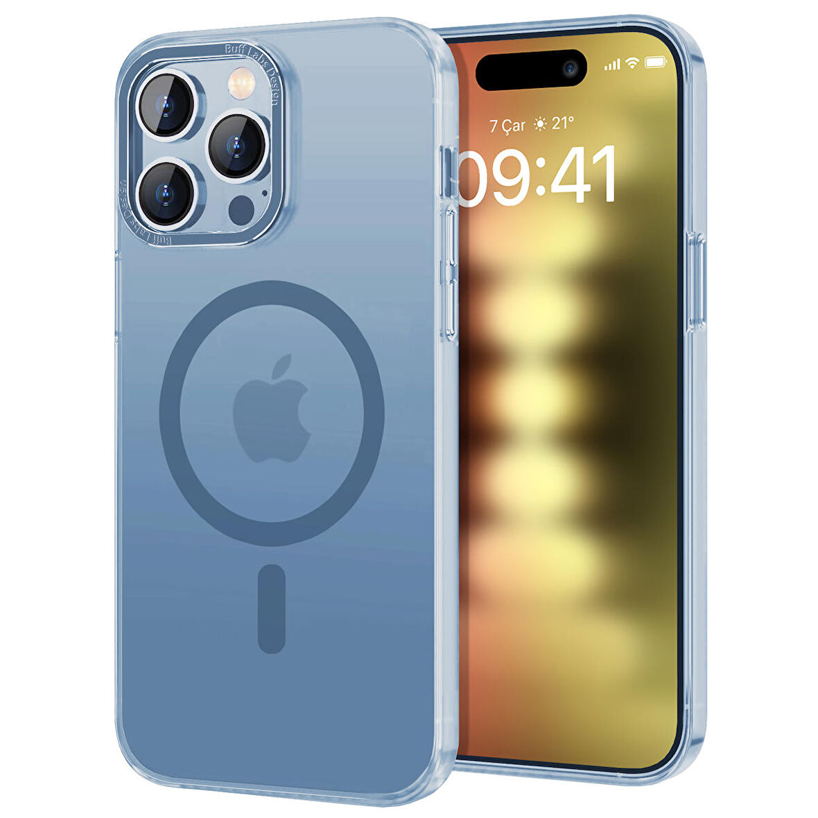 Buff iPhone 15 Pro TaoFit Kılıf Blue