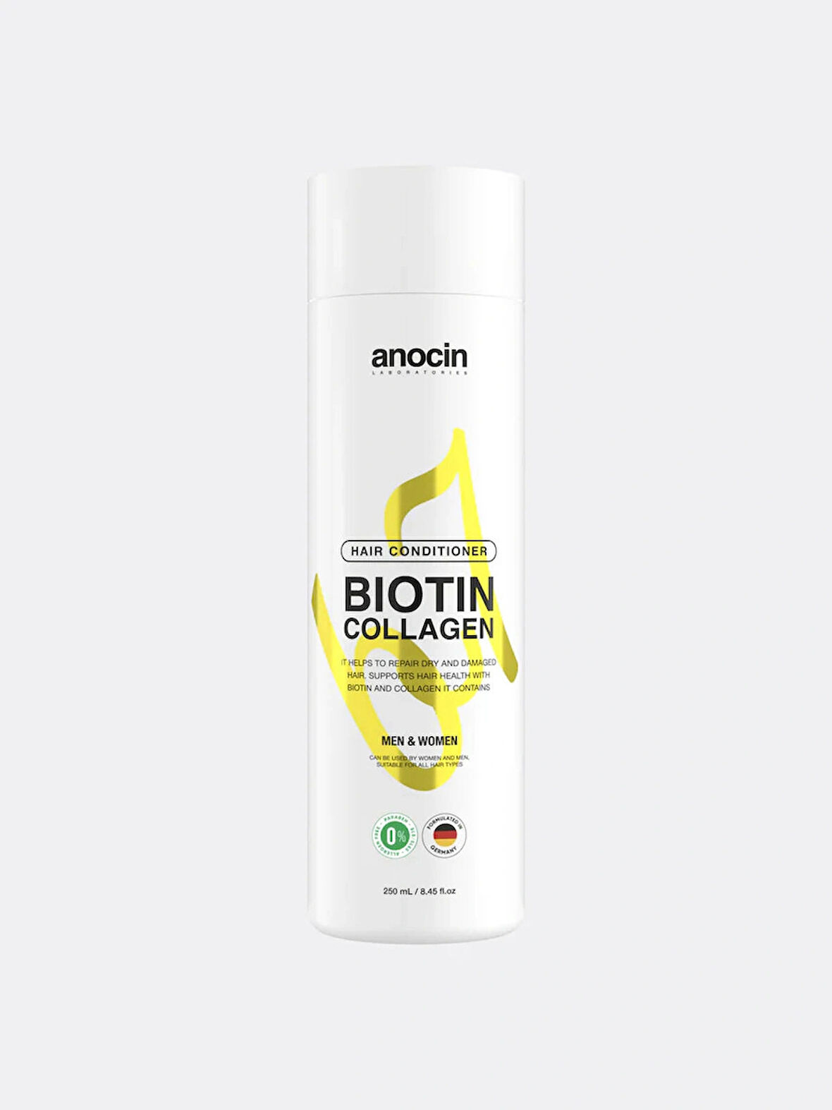 anocin Bitkisel Sülfatsız , Tuzsuz , Biotin + Collagen Saç Kremi, Karşıtı Saç Kremi 250ml