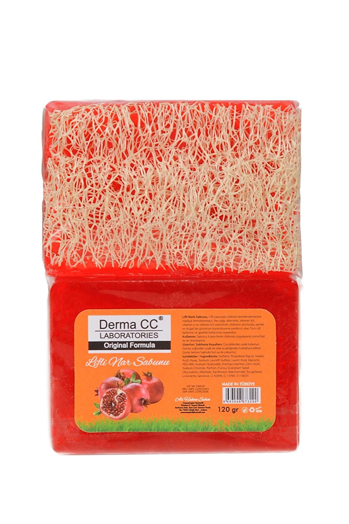 Derma CC LABORATORIES NAR SABUNU LİFLİ 120 GR