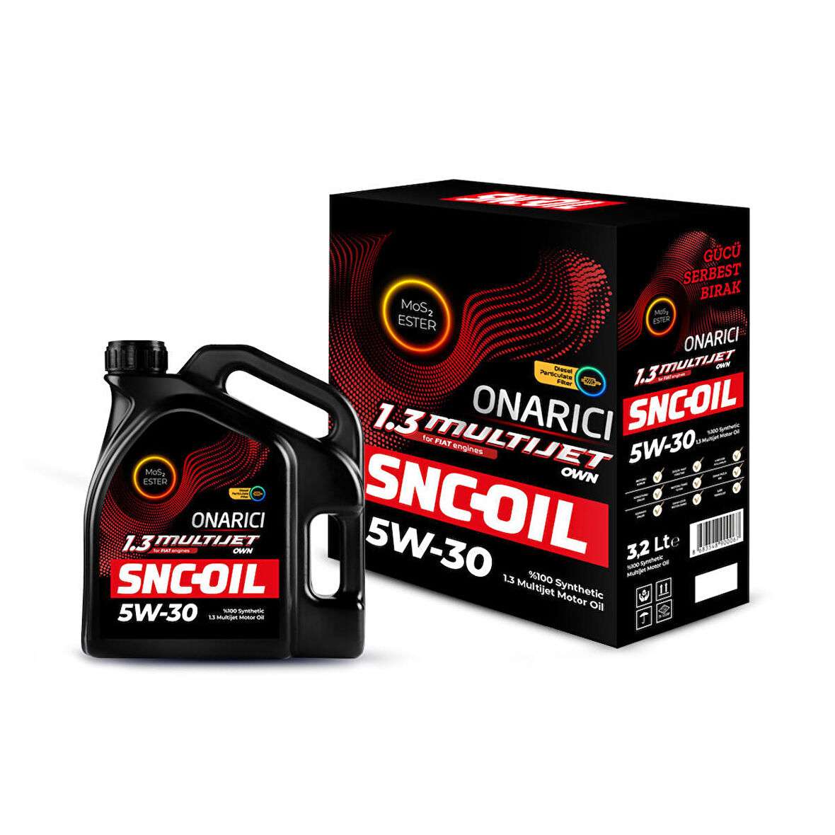 SNC-OIL Pro-S Plus 1.3 Multijet Onarıcı 5W-30 Motor Yağı 3.2 Litre (Ü:2023)