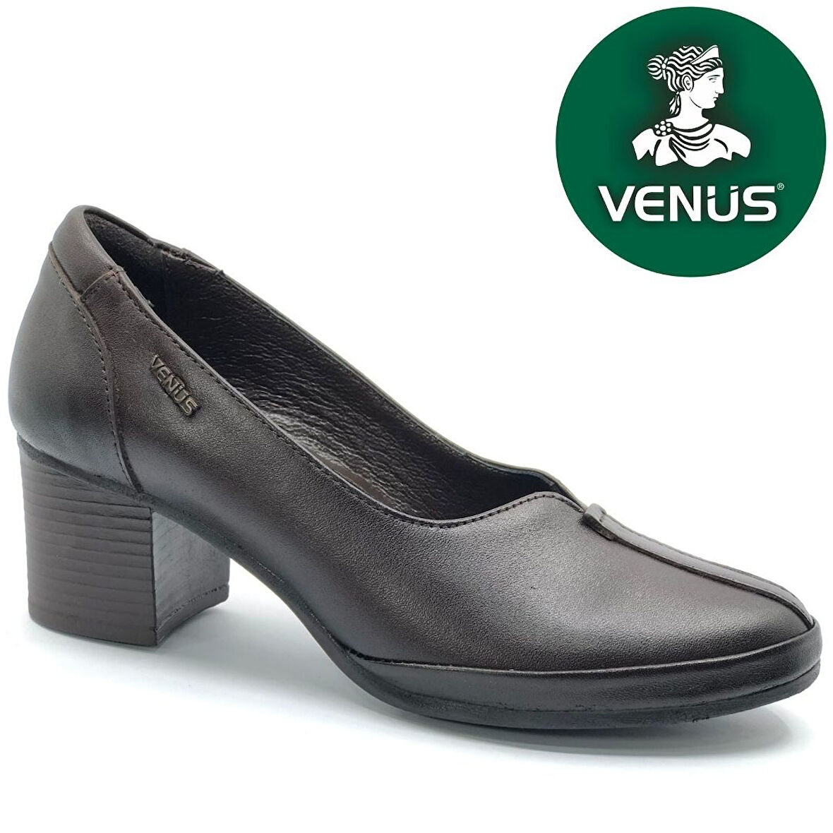 Venüs Petra Hakiki Deri Comfort Ortopedik Kadın Topuklu Ayakkabı