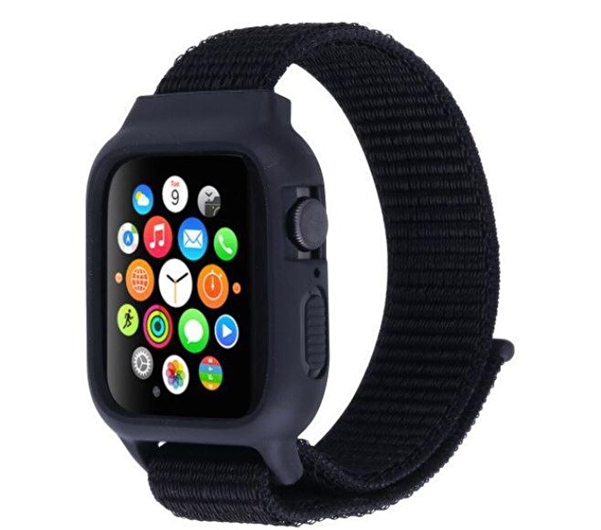 Apple Watch 1 2 3 4 5 6 38mm 40mm Zırhlı Örgü Kılıf TME Kordon