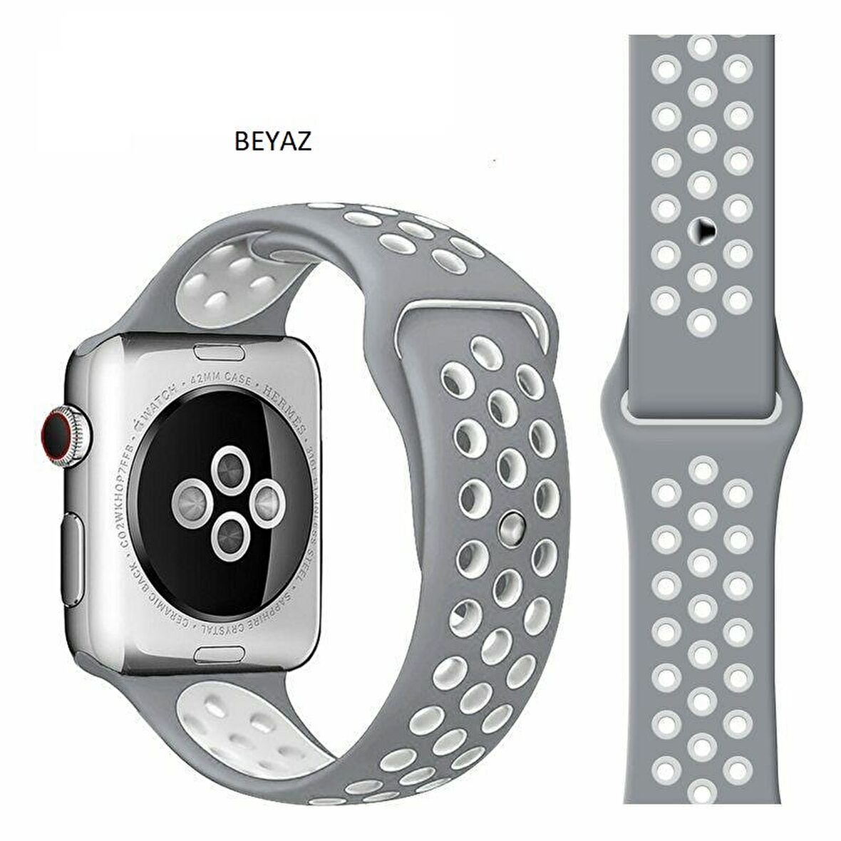 Apple Watch 1 2 3 4 5 6 7 38mm 40mm 41mm Spor Silikon TME Kordon