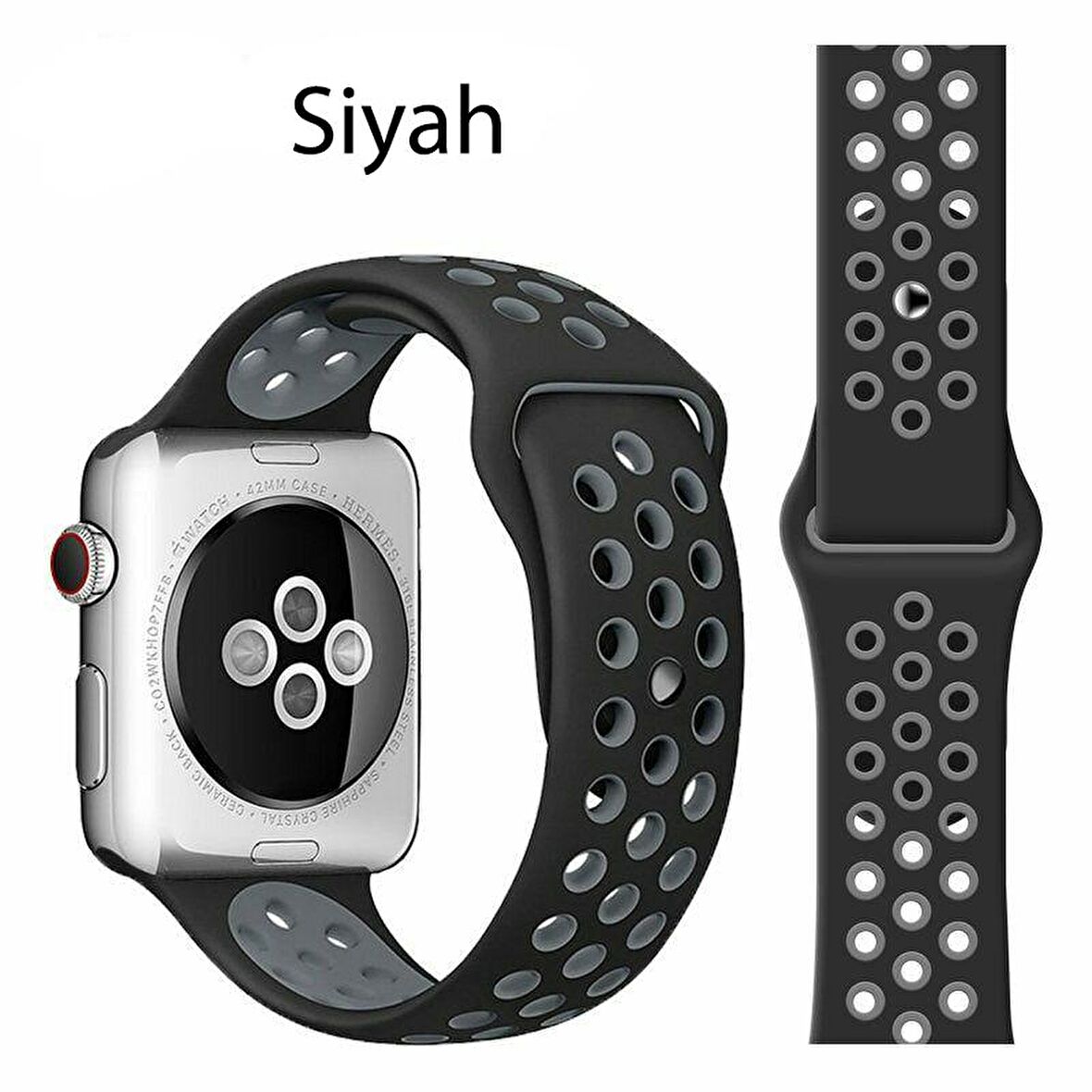 Apple Watch 1 2 3 4 5 6 7 38mm 40mm 41mm Spor Silikon TME Kordon