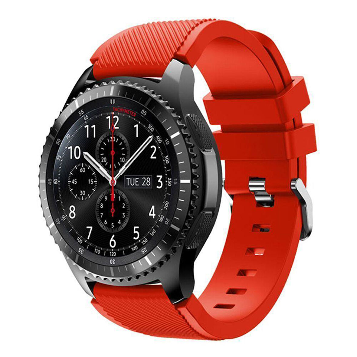 Samsung Gear S3 Gear Watch 3 45mm Uyumlu Silikon Kordon Kayış