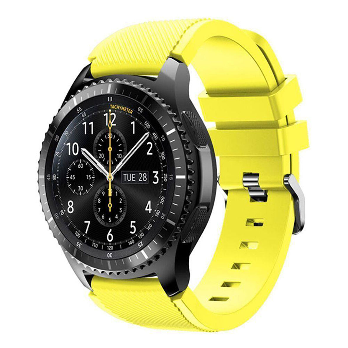 Samsung Gear S3 Gear Watch 3 45mm Uyumlu Silikon Kordon Kayış