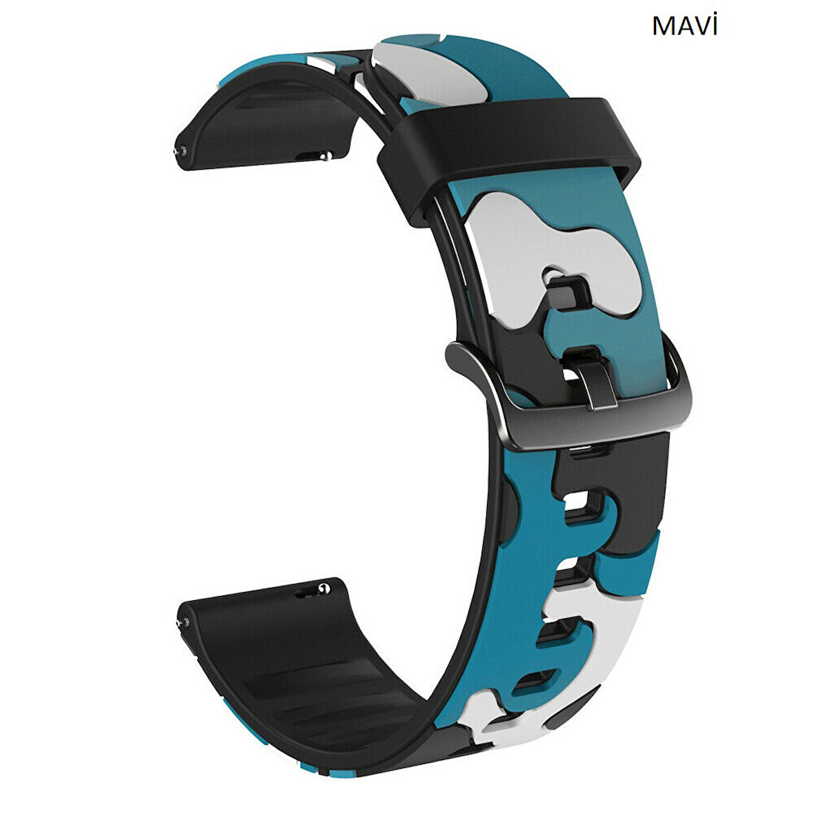 Samsung Gear Watch 3 41mm Active 2 40 44mm Uyumlu Kamuflaj Kordon 20mm