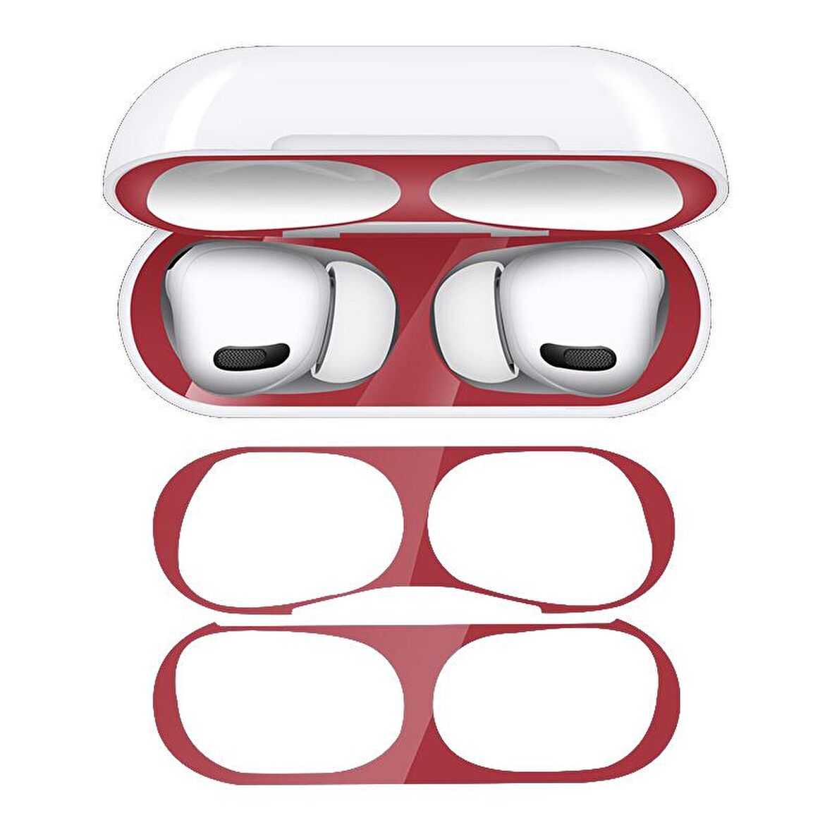 Apple Airpods 3 Uyumlu Toz Kir Önleyici Toz Kir Koruma Sticker 0.04mm Uyumlu 