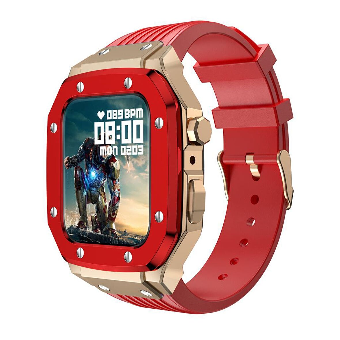 Apple Watch 4 5 6 7 8 44mm 45mm Royal Zırh Koruma Kordon
