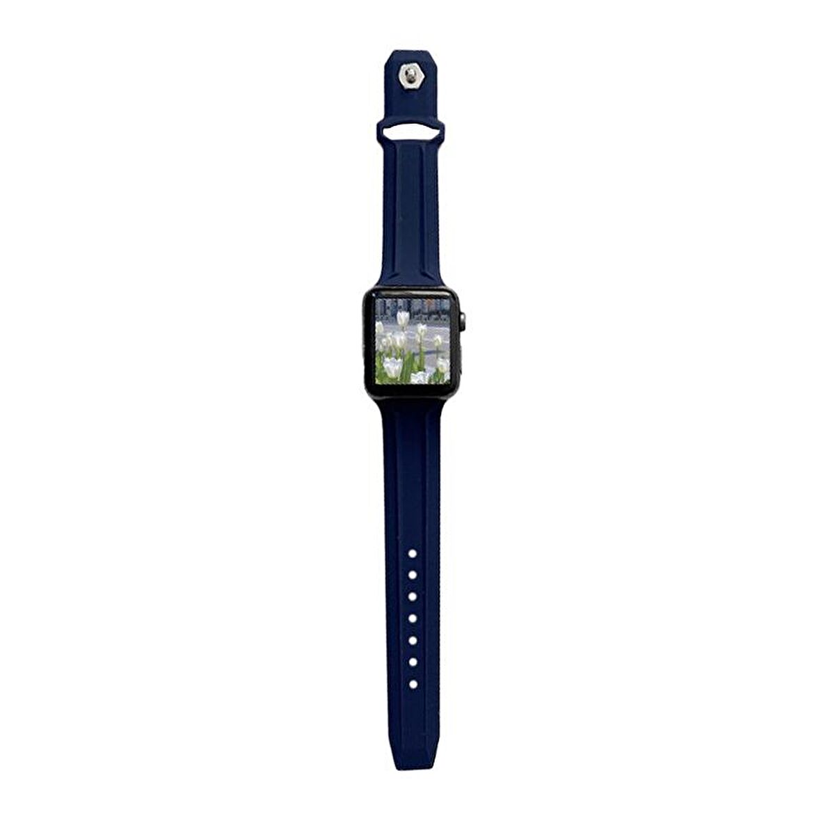 Apple Watch 5 6 7 8 Ultra 42mm 44mm 45mm TME Line Silikon Kordon