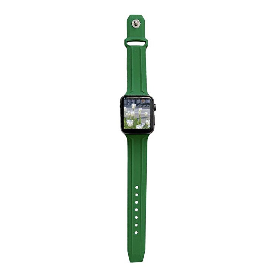Apple Watch 5 6 7 8 Ultra 42mm 44mm 45mm TME Line Silikon Kordon