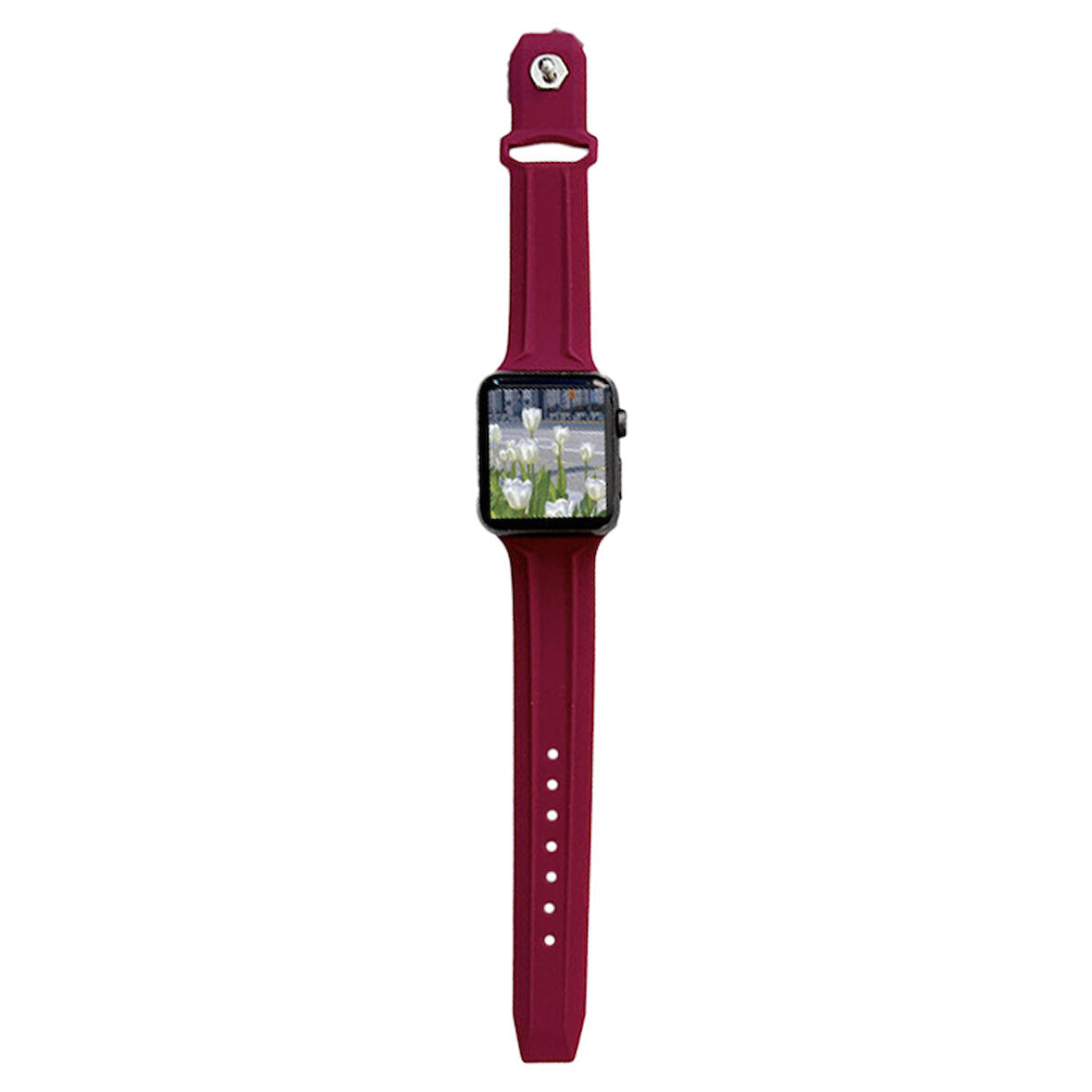 Apple Watch 5 6 7 8 Ultra 42mm 44mm 45mm TME Line Silikon Kordon