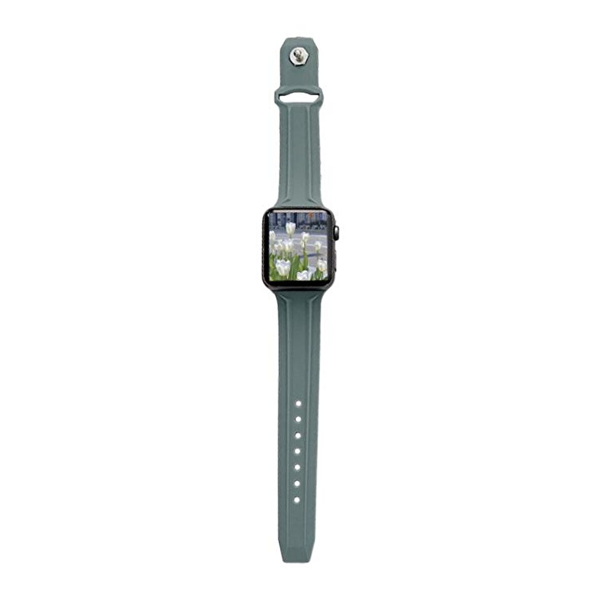 Apple Watch 5 6 7 8 Ultra 42mm 44mm 45mm TME Line Silikon Kordon