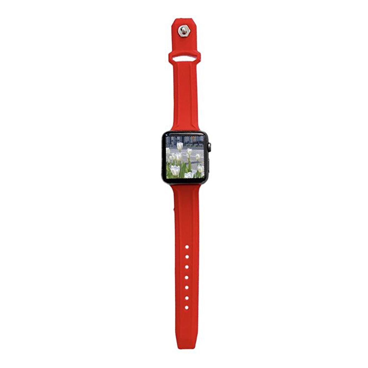 Apple Watch 3 4 5 6 7 8 38mm 40mm 41mm TME Line Silikon Kordon