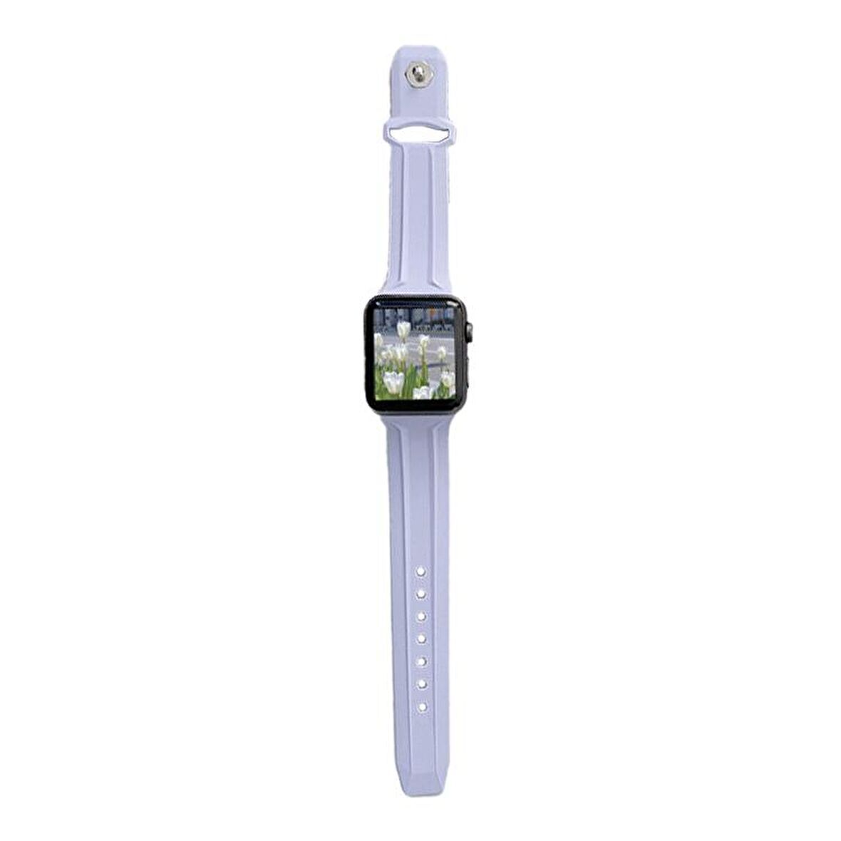 Apple Watch 3 4 5 6 7 8 38mm 40mm 41mm TME Line Silikon Kordon