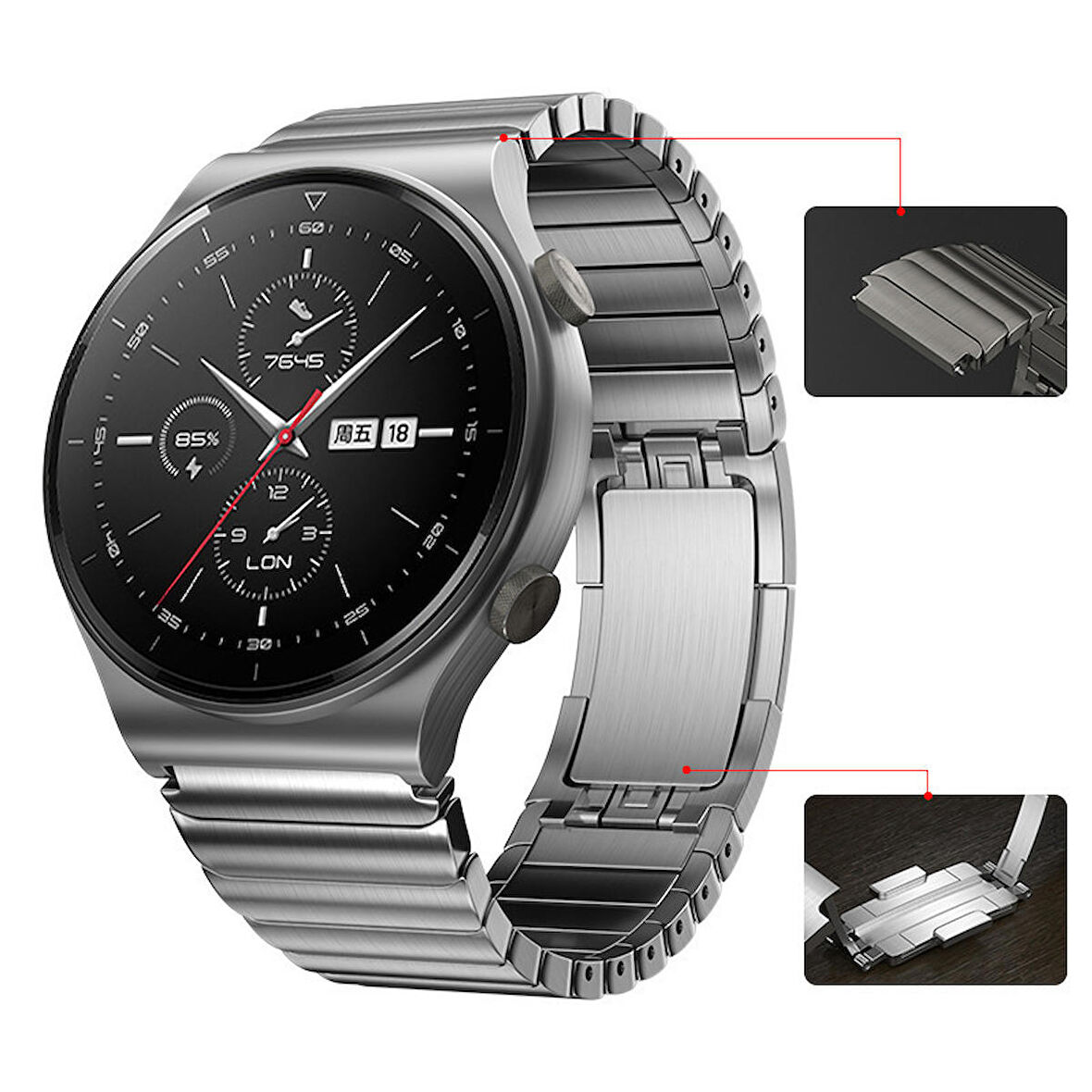 Huawei Watch Gt Gt2 Gt3 Samsung Gear Watch S3 Bracelet Metal Kordon