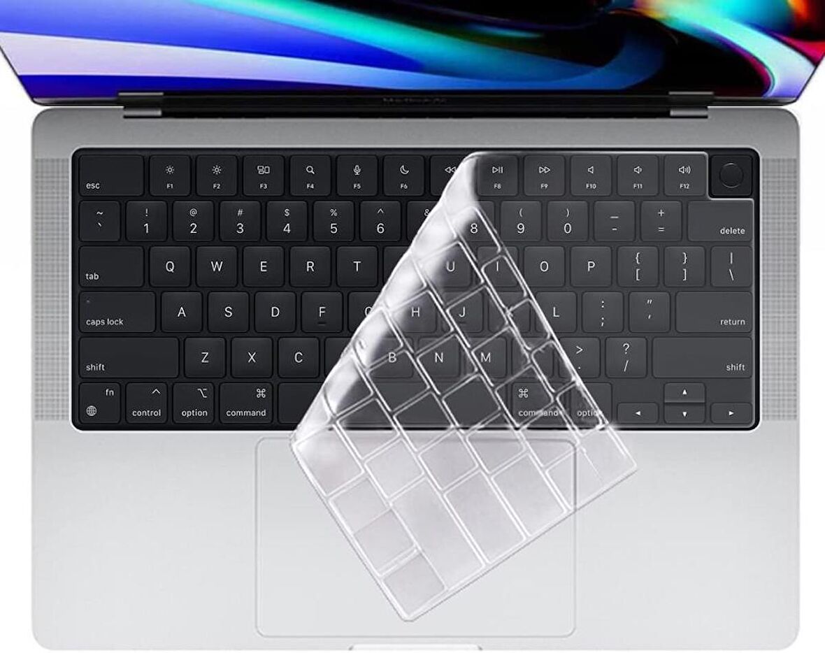 MacBook Air M2 13.6inç A2681 Uyumlu Silikon Klavye Koruyucu