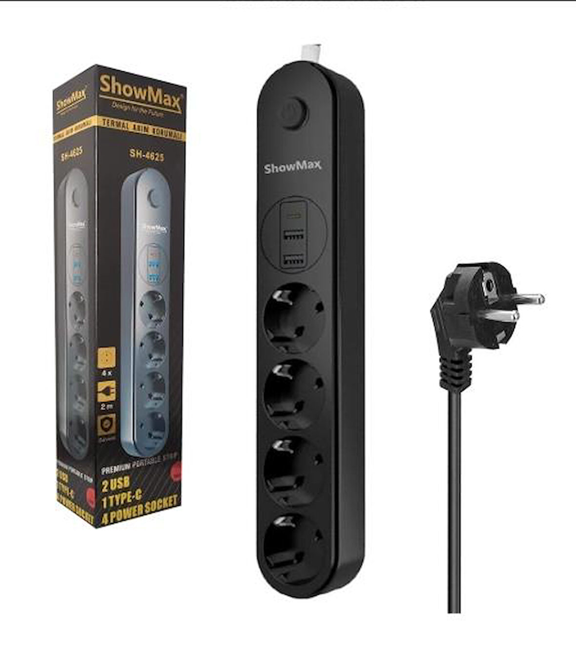 TERMAL AKIM KORUMALI 2 USB 1 TYPE-C 4LÜ 