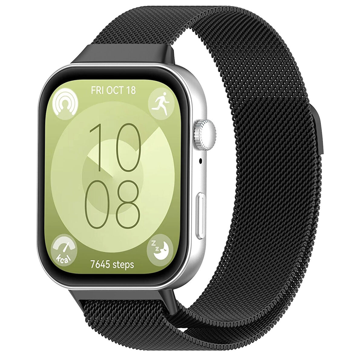 Huawei Watch Fit 3 Uyumlu Manyetik Mıknatıslı Hasır Kordon Kayış