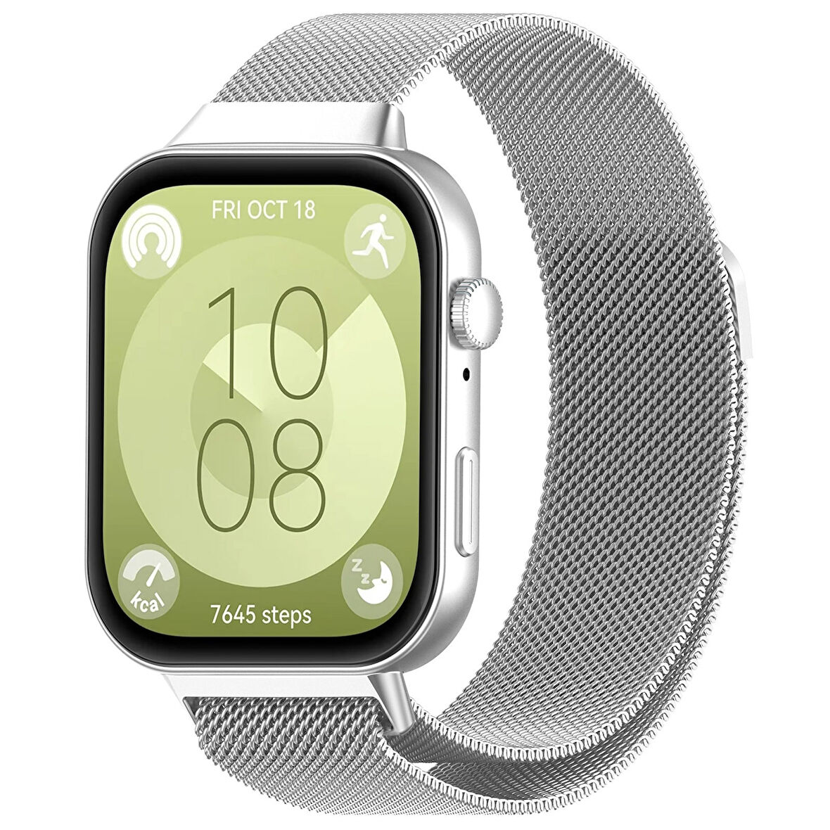 Huawei Watch Fit 3 Uyumlu Manyetik Mıknatıslı Hasır Kordon Kayış