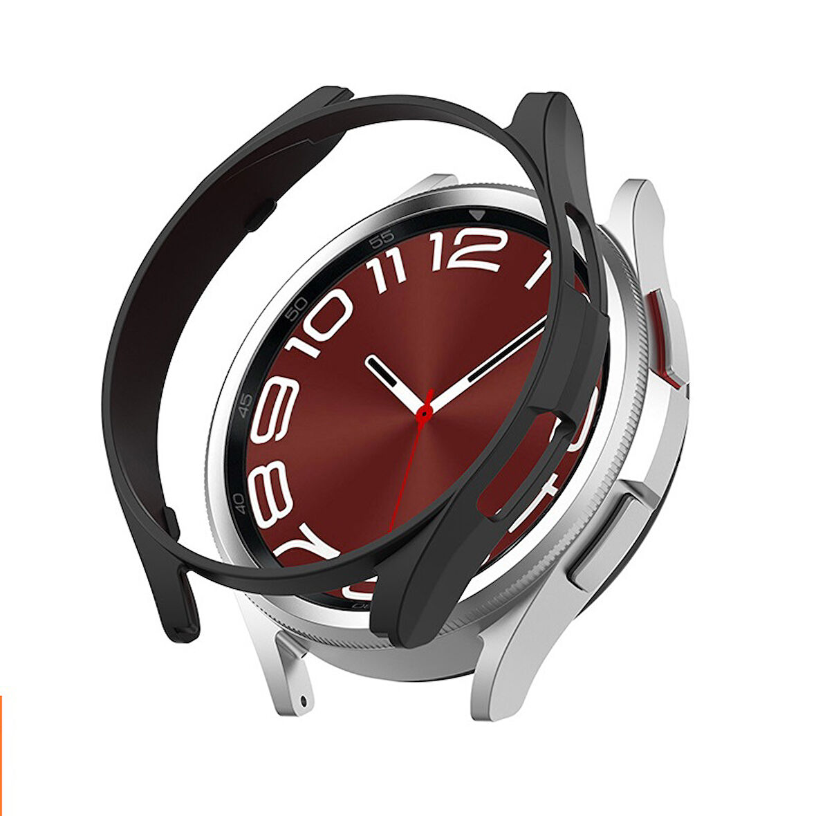 Samsung Galaxy Watch 6 47mm Uyumlu Kasa Ekran Koruyucu 360 Tam Koruma Kılıf Kapak