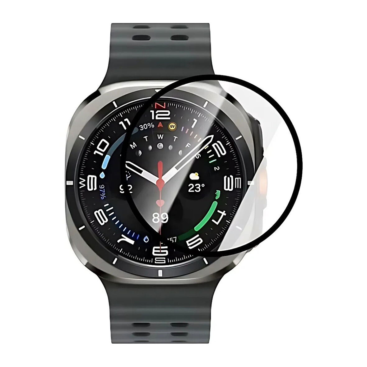 Samsung Galaxy Watch 7 Ultra 47mm Uyumlu 3D Full Ekran Koruyucu