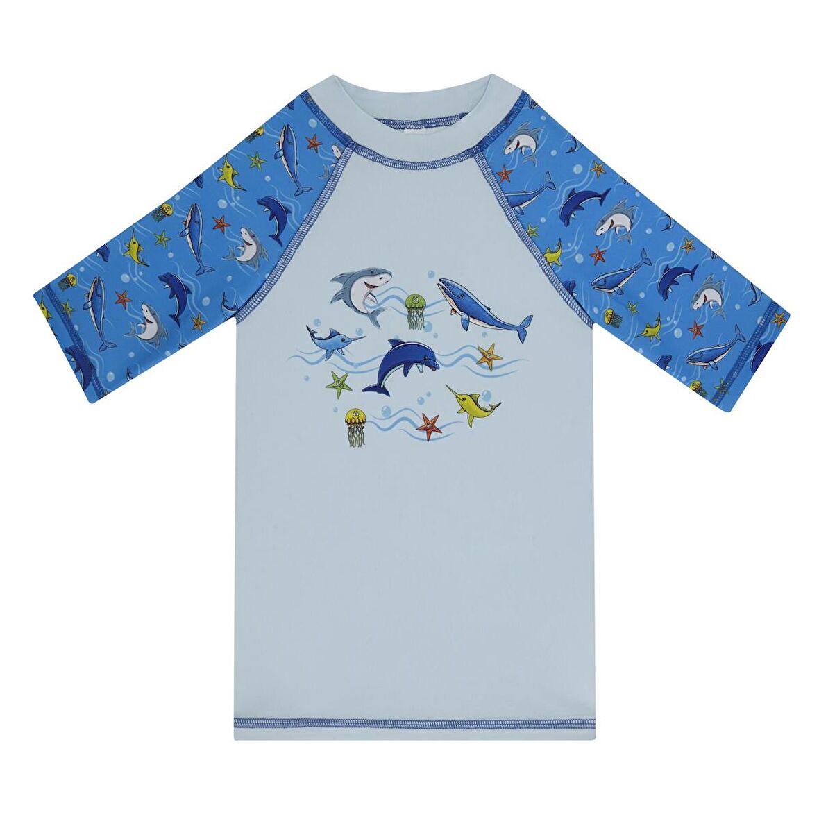 SlipStop Olympos T-Shirt Mavi Çocuk Tshirt