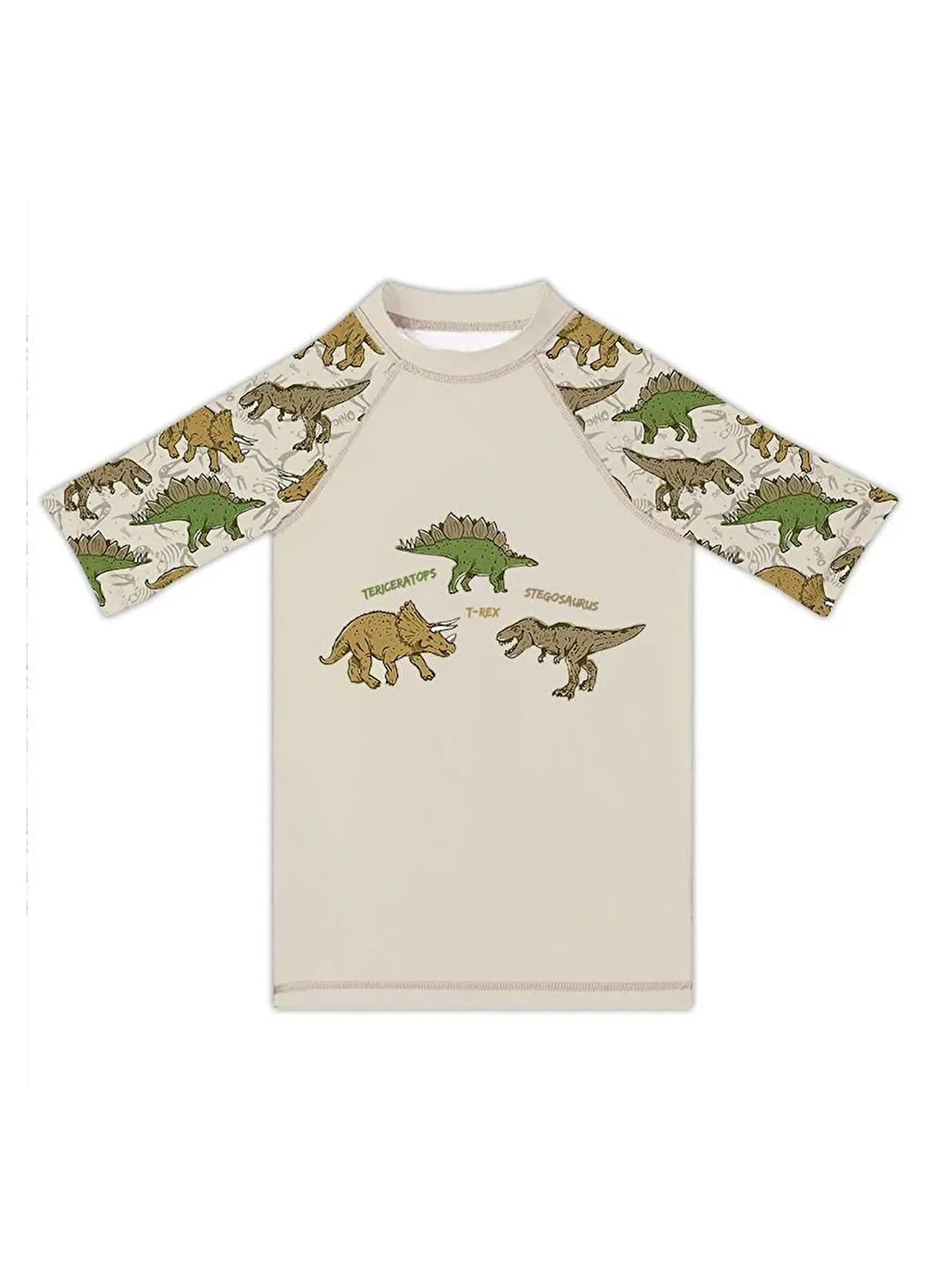 Slipstop Desenli Bej Erkek Çocuk T-Shirt ST2531000002