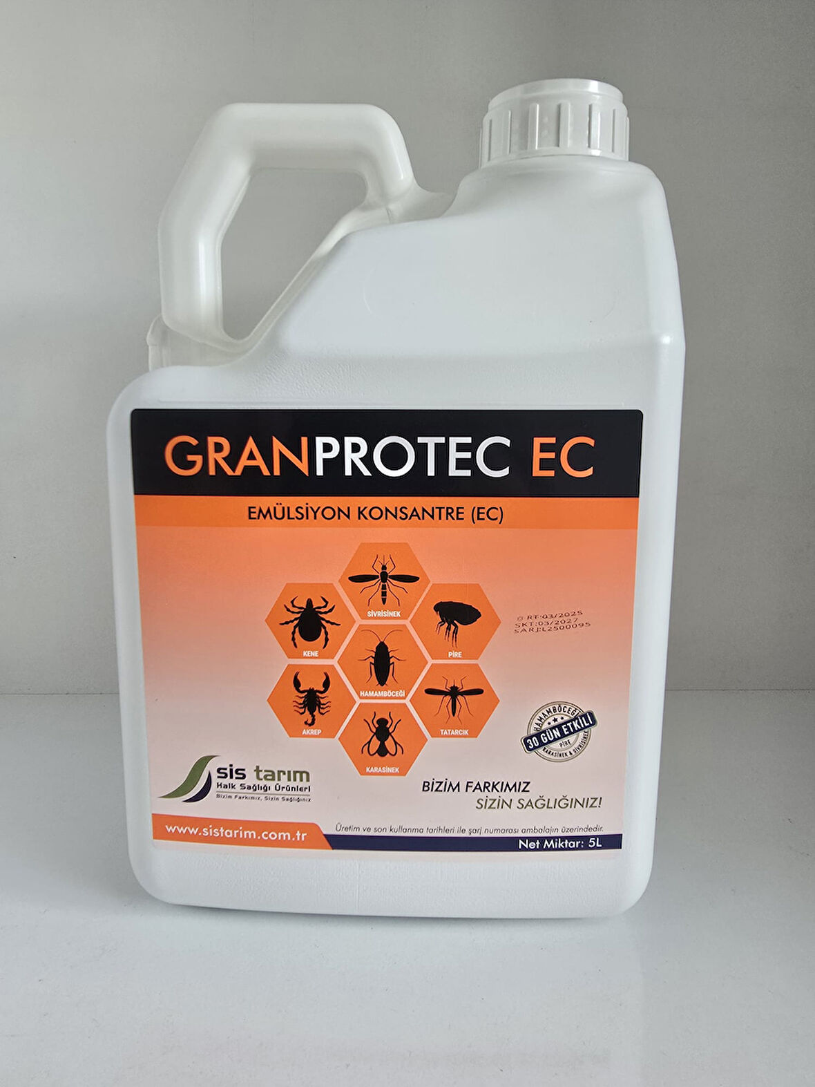 Gran Protec EC Kokulu Haşere Öldürücü | 5 Litre