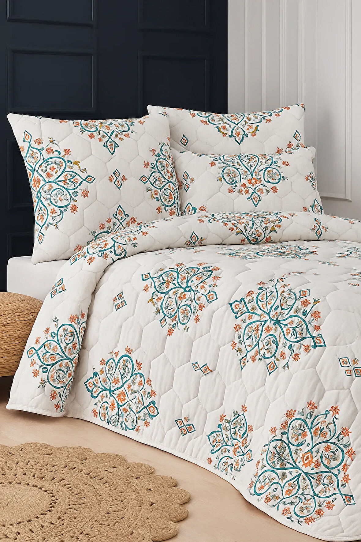 Canary Tek Kişilik Kapitone Dolgulu Pike 4 Mevsim Petek Dsn |Yastık Kılıfı Hediye| 160x230cm